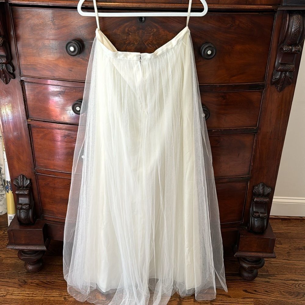 Jenny Yoo Ivory Flowing Maxi Skirt - Picture 7 of 7